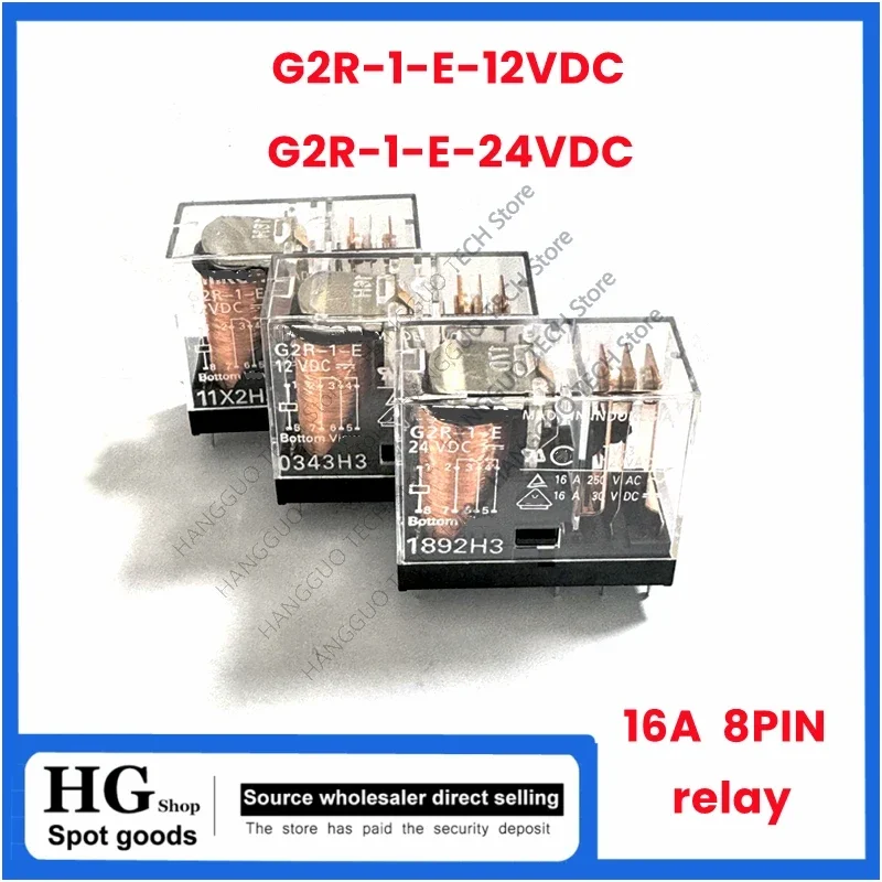1 PZ 3 PZ 5 Pz/lotto G2R-1-E-12VDC G2R-1-E-24VDC 12 V 24 V DIP-8 Uno aperto una chiusa 8-pin 16A relè elettromagnetico