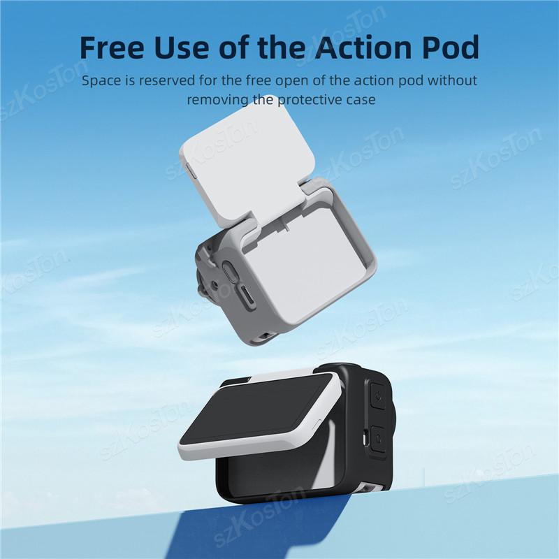 For Insta 360 GO 3S Silicone Protective Case Non-Slip All-round Protection Shell Anti-scratch Cover Sports Camera Accessories