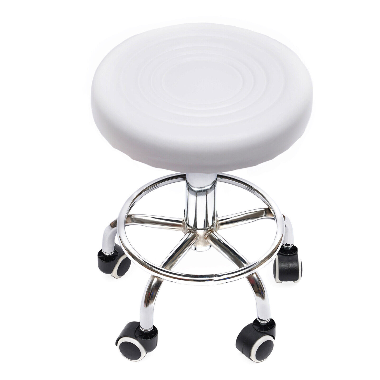 Taburete de Bar ajustable para salón, silla giratoria de tocador hidráulico, masaje de tatuaje, Spa con 5 ruedas