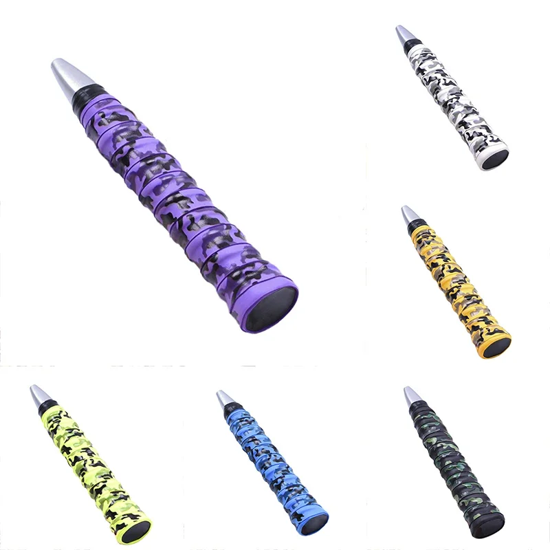 ดูดซับเหงื่อแร็กเก็ต Anti-SLIP เทป Handle Grip สําหรับเทนนิสแบดมินตัน Camouflage ห่อ Skidproof Sweat BAND