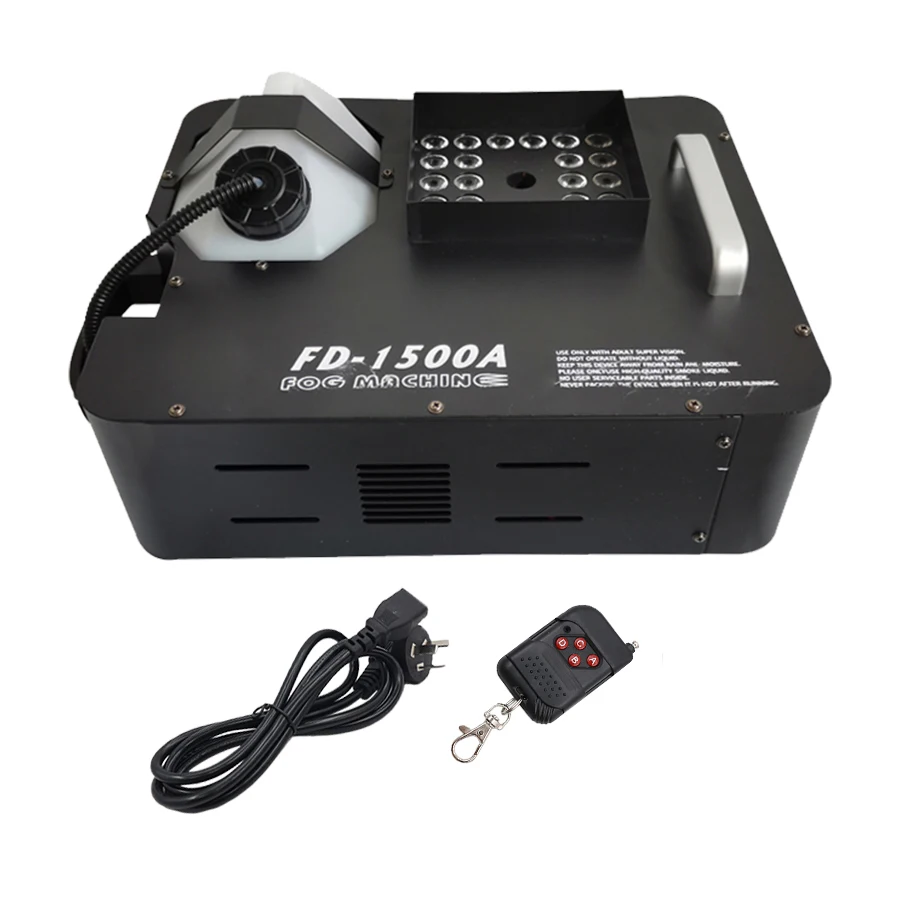 Pulvérisateur vertical à distance d'effet de lumière de scène de la machine DMX RVB 24LED de fumée de brouillard 1500W