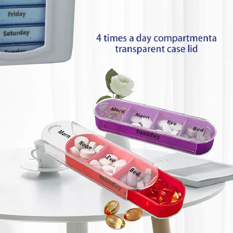 Mini étui de rangement de pilules Portable, 3 grilles, boîte à pilules, conteneur de stockage de comprimés, boîte à pilules médicale hebdomadaire, étui à pilules, distribution de médicaments