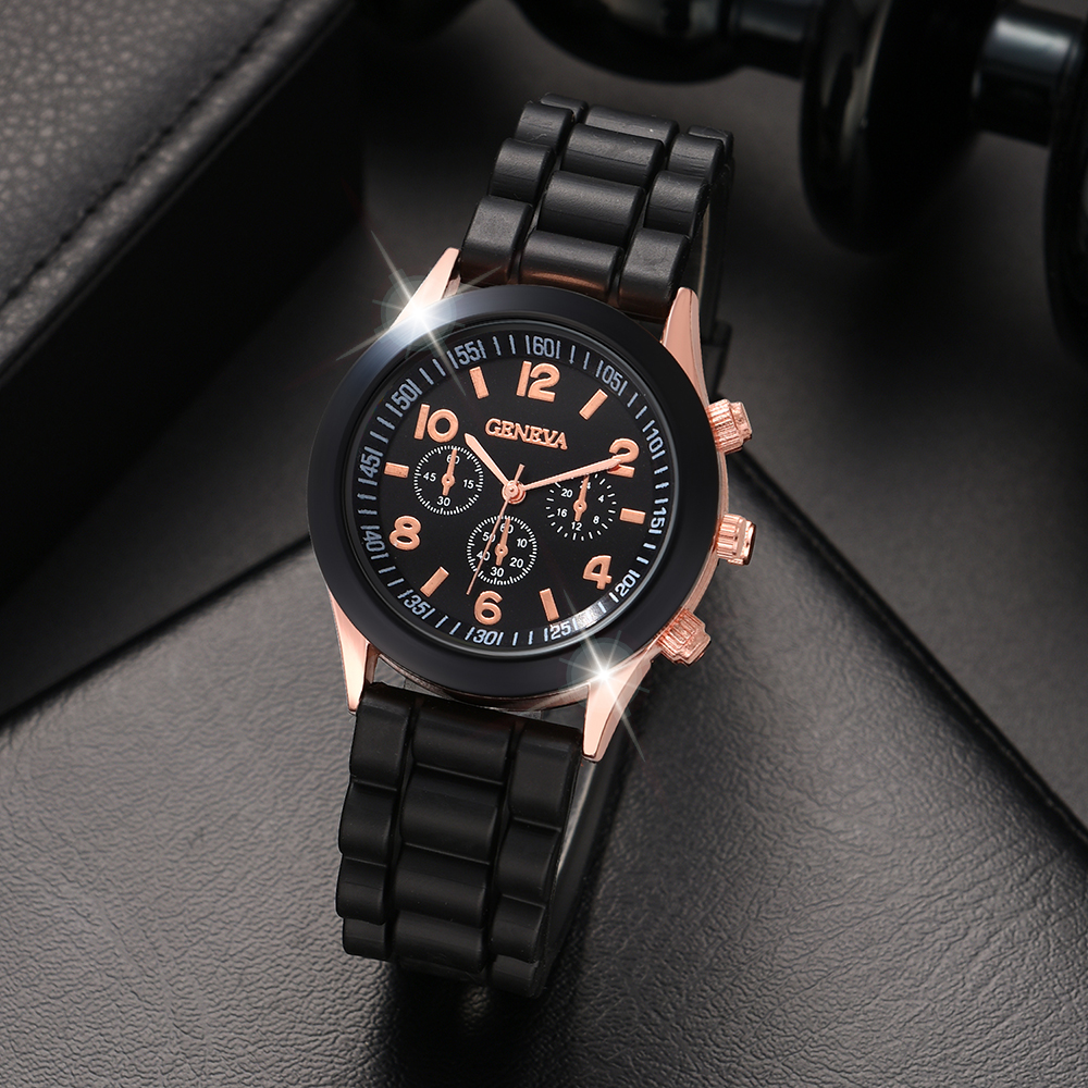 4 pçs moda simples relógio de luxo masculino e feminino cintos negócios lazer pulseira relógio de quartzo amor relógio conjunto