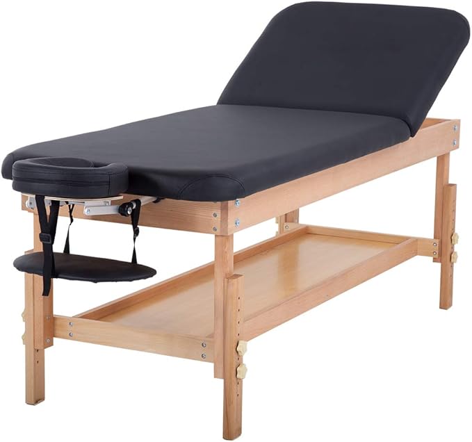 Massage Table28Inches Wide Massage Bed Lash Bed Height and BackRest Adjustable Fixed Type Heavy Duty Spa Bed for Medical