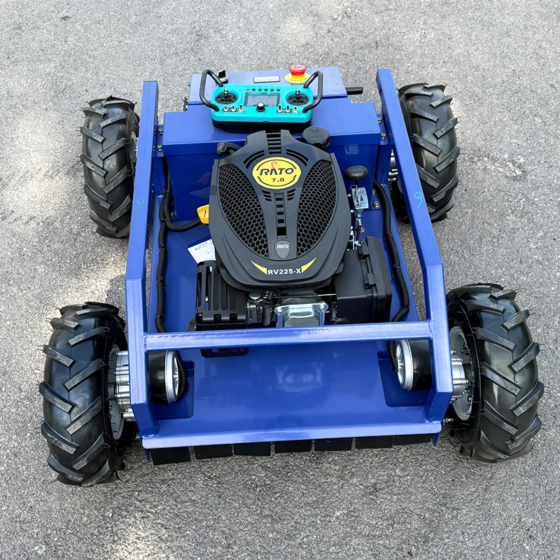 Aangepaste gratis verzending Mini Wiel Afstandsbediening Grasmaaier Vierwielaandrijving Whacker Afstandsbediening Tuinwiel Mini Grasmaaier