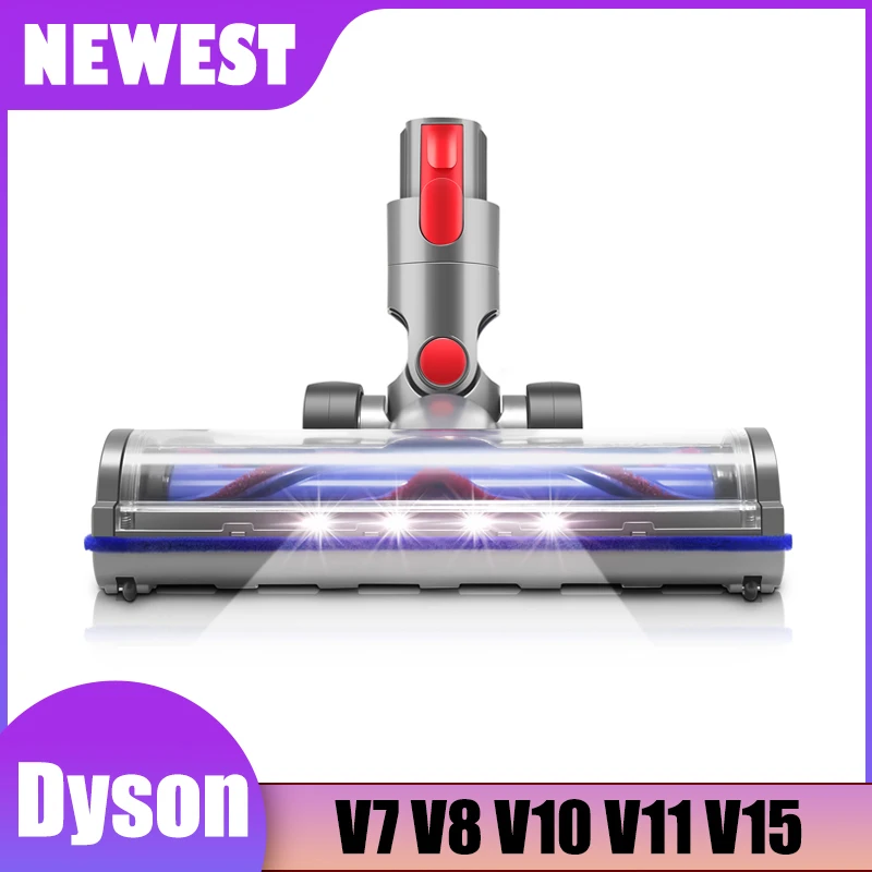 Upgraded Direct Drive Brush Heads Nozzles for Dyson V10 V11 V8 V7 sv12 V14 V15 Slim/v12/G5 Replaceable Parts Led Vacuum Cleaners