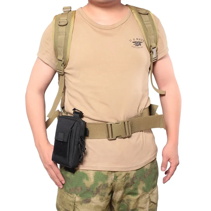 Molle 전술 허리 가방 야외 비상 edc 주머니 전화 팩 스포츠 등산 러닝 액세서리 도구 사냥 가방