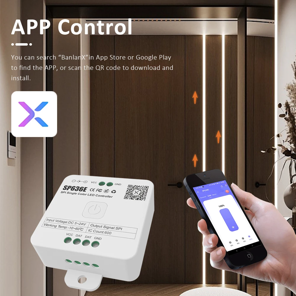 Sequential LED Strip 24 V 10M 15M 20M 2835 WS2811 ม้าวิ่ง LED ริบบิ้นน้ําไหลเทป SP636E RF APP Controller