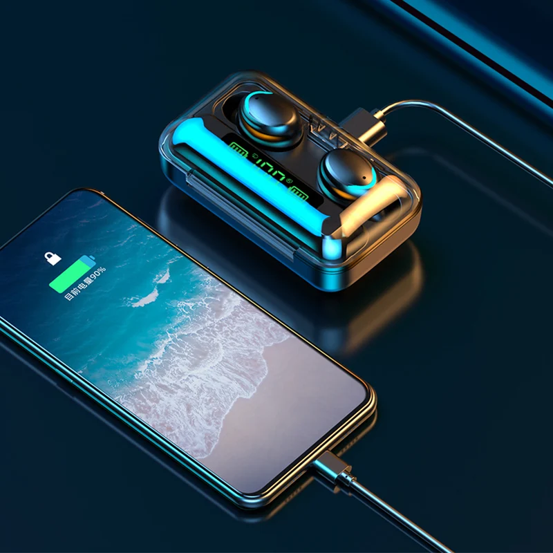 2023 F9 actualización TWS auriculares Bluetooth auriculares inalámbricos 9D estéreo deportes auriculares impermeables con micrófono