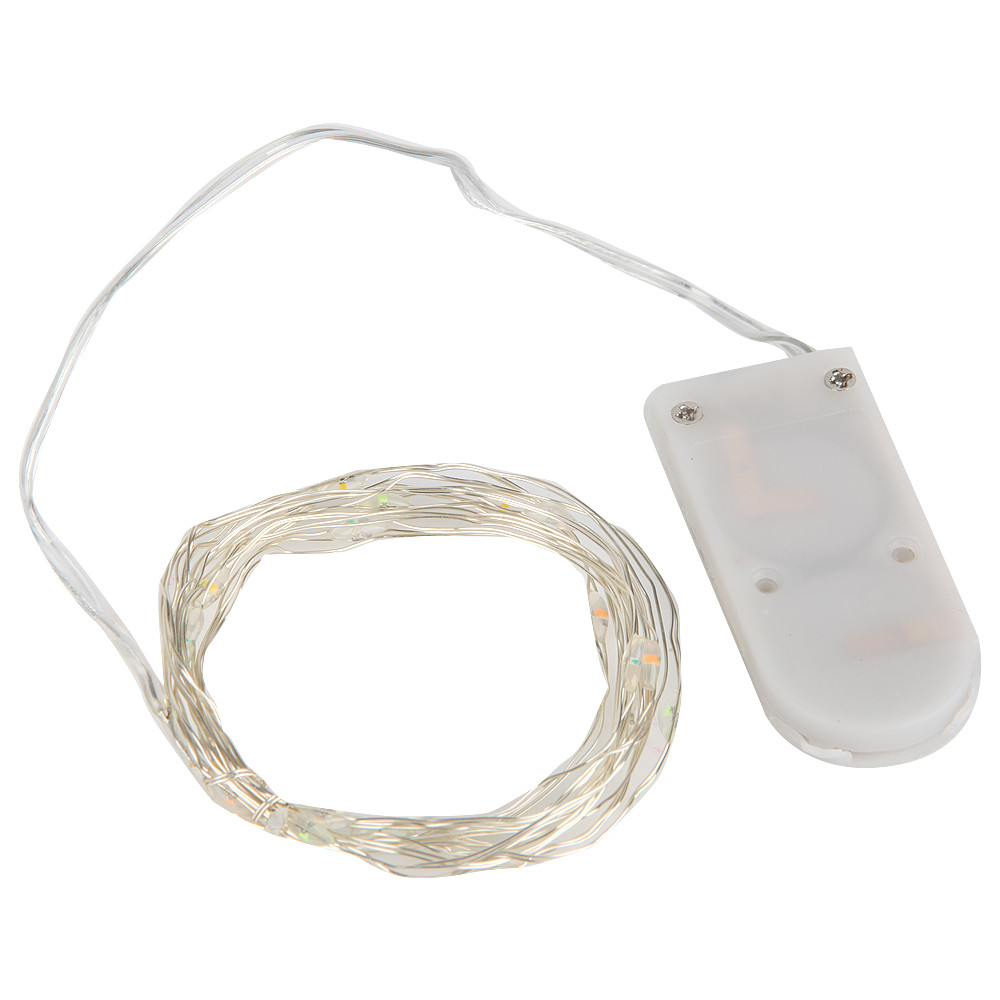 2M 20 LED Battery Operated LED Copper Wire String Lights For Xmas Garland Party Wedding Decoration Christmas Fairy Lights