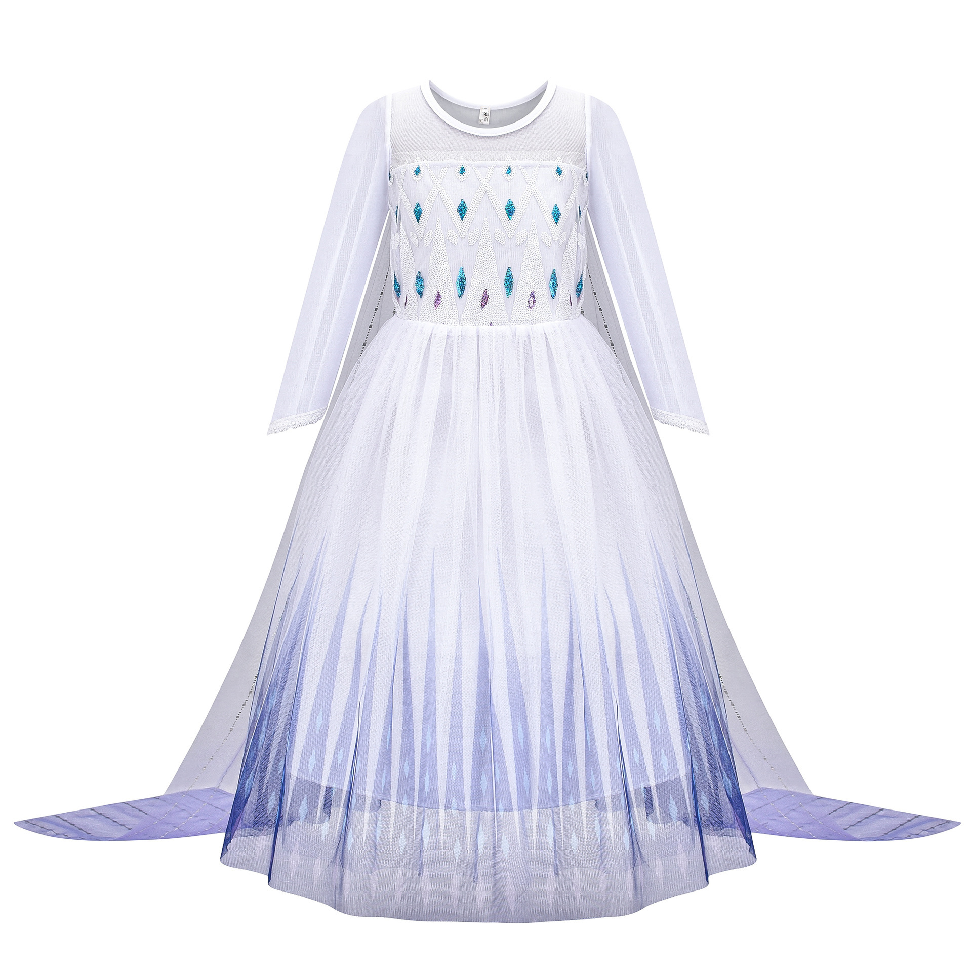 Disney Elsa Anna Prinzessin Kleider Mädchen Mesh Pailletten Kleid Kinder Cosplay Gefrorene Schnee Königin Kostüme Karneval Geburtstag Party Kleider