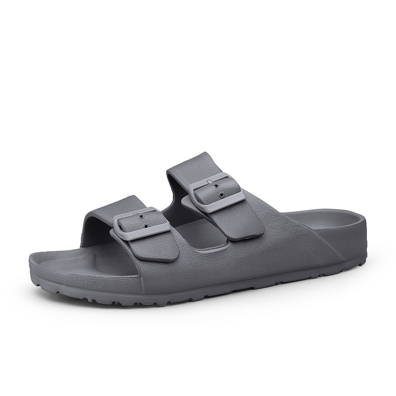 Verão ajustável macio slides chinelos para homens plana eva chinelos leves anti deslizamento chinelos tamanho 34-47 48 49 dropshipping