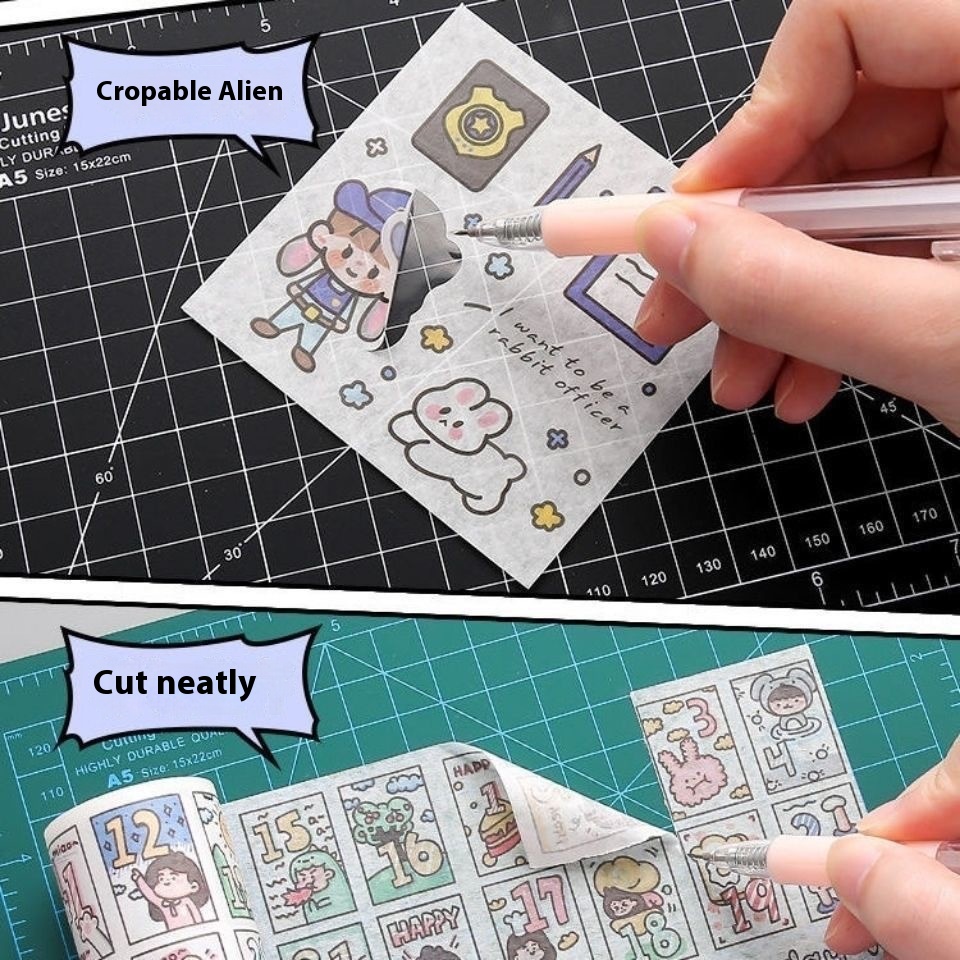 5PCS หัตถกรรมตัดกระดาษปากกาเครื่องตัดเครื่องมือตัดกระดาษเครื่องมือแกะสลัก DIY Drawing Scrapbooking อย่างสมบูรณ์แบบอุปกรณ์เสริม 5PCS Craft C