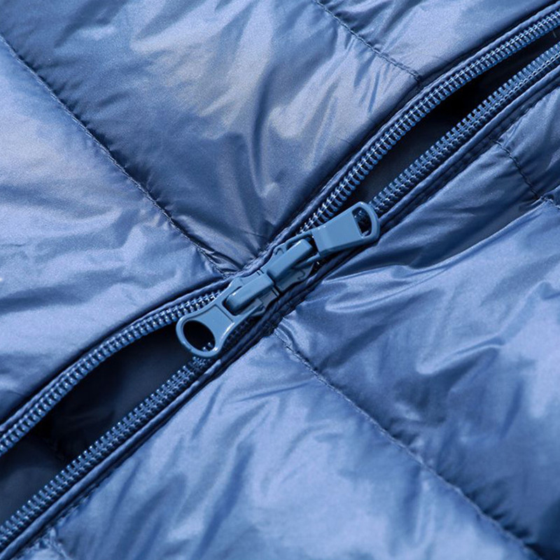 2025 nuevo abrigo impermeable para mujer, Parkas de manga larga con gorro extraíble, chaqueta cálida de invierno para mujer, abrigos claros/delgados rojos y azules