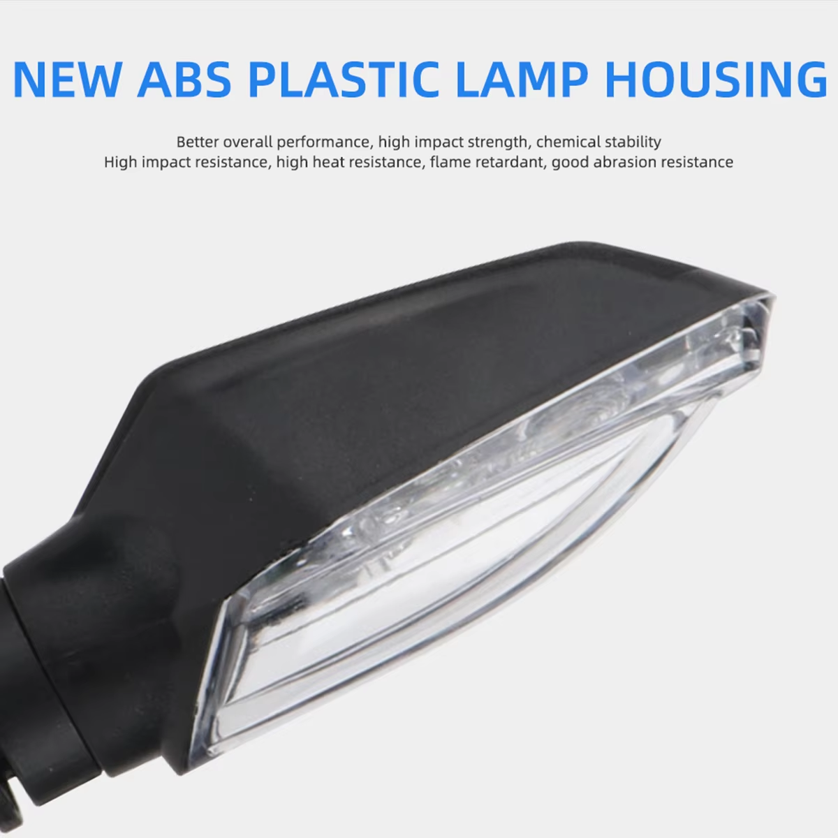 2Pcs 3led Motorfiets Signaallichten Rijden Licht Achterlicht Waarschuwingslampje Versieren Richtingaanwijzers Geen Knipperende Drl