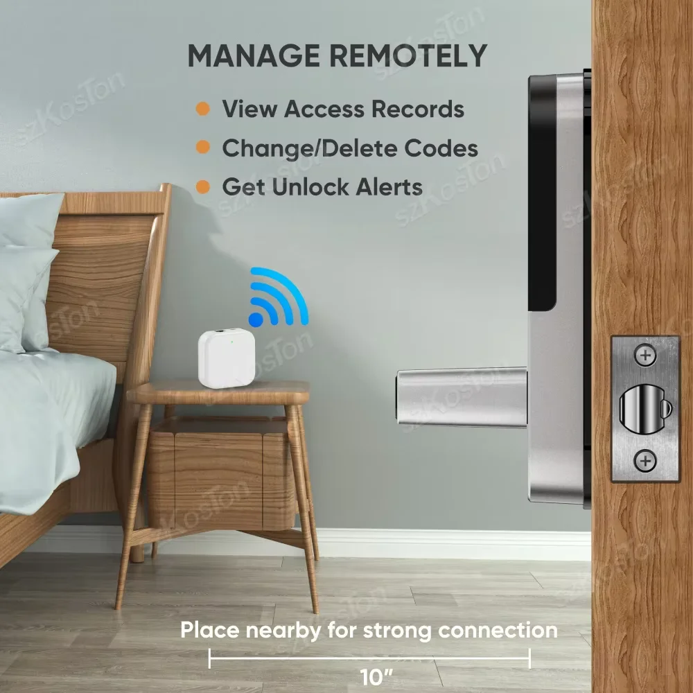 Ttlock app dispositivo g3 gateway com porta ethernet rj45 fechadura da porta inteligente com fio gateway desbloqueio remoto controle de voz para alexa google