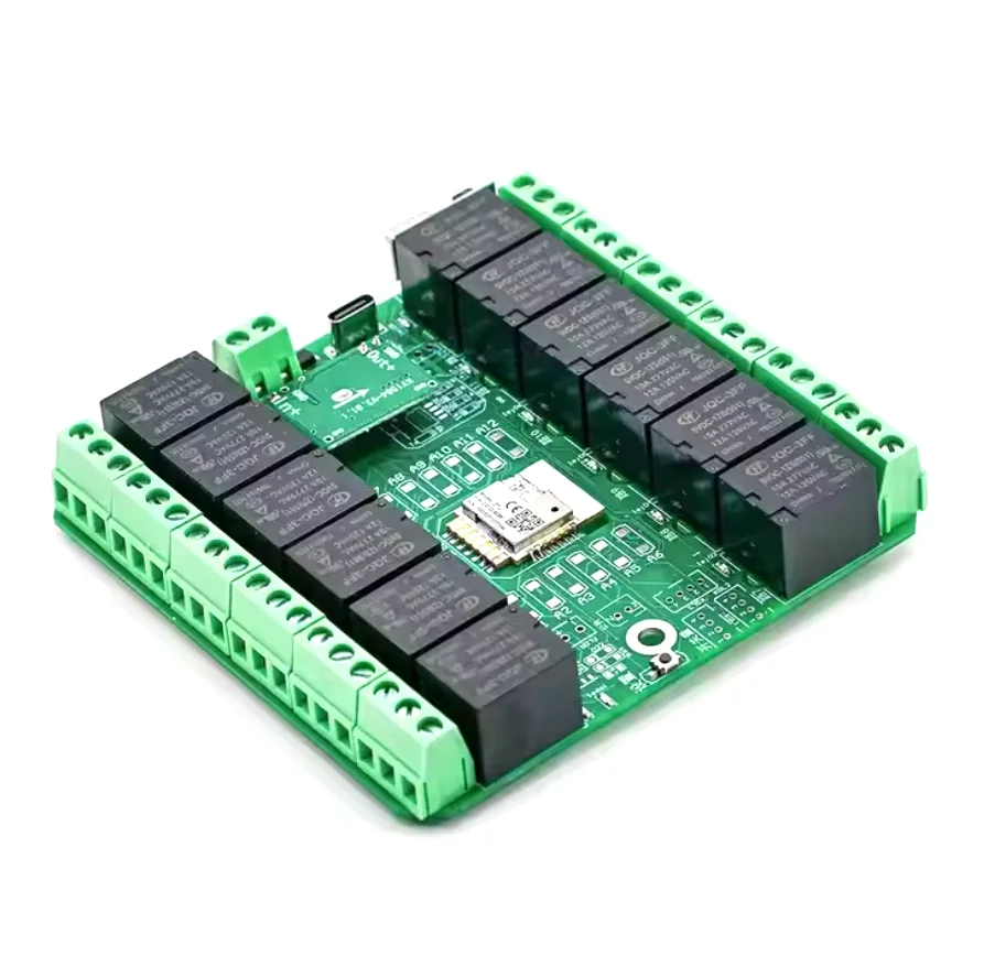 DC 7-27V Tuya 12 Canais WiFi/Zigbee Módulo de Relé 12CH Casa Inteligente Sem Fio