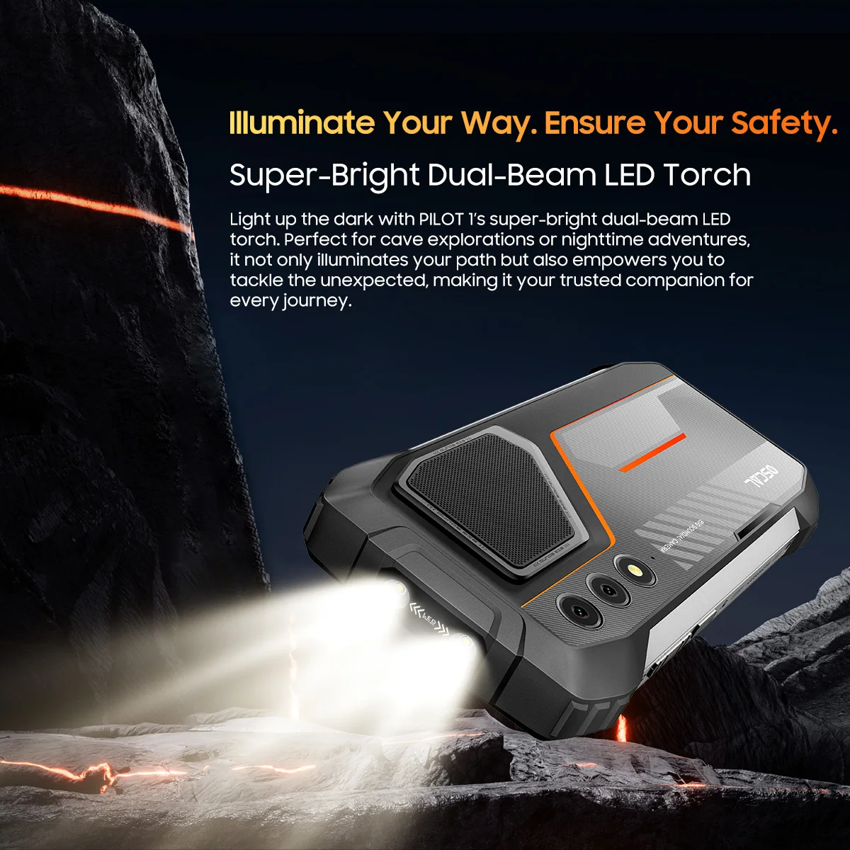 Blackview OSCAL PILOT 1 Rugged Phone, 6GB 256GB Smartphone Helio G81, 6.67'' Display Mobile Phone With 15000mAh, NFC Cellphones