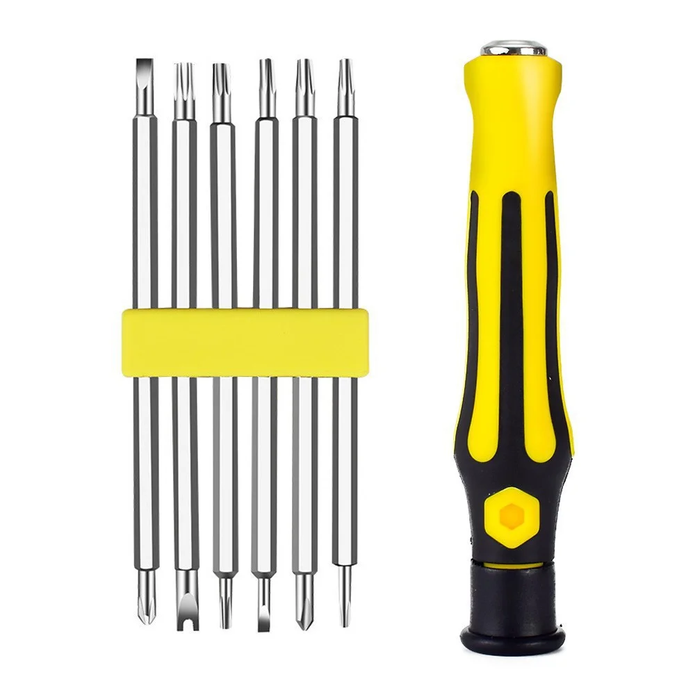 12 in 1 Magnetic Screwdriver Set Cross Flat Bits Multifunction Precision Tool for Home Maintenance