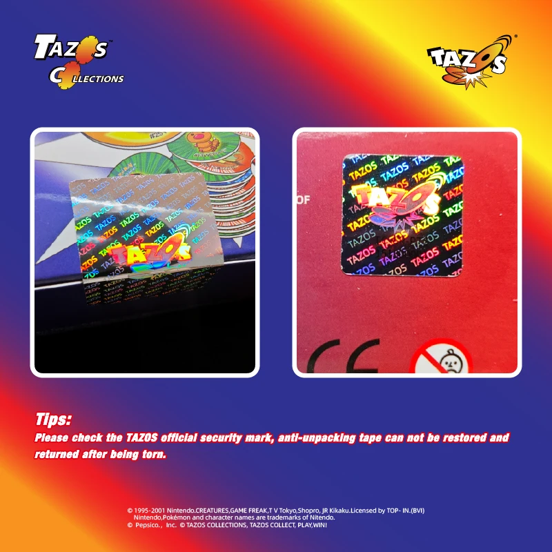 ВАЗОС ®   КОЛЛЕКЦИИ MATU TAZOS Pokemon 1,2,3 Set & 3D TAZOS Full/Complete Set 151/72/50PCS【Испания и Greece Original Edition】