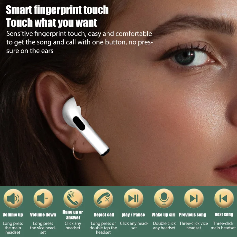 2025 i4 TWS auriculares inalámbricos Bluetooth auriculares Mini auriculares para PC Android Apple iPhone auriculares Accesorios