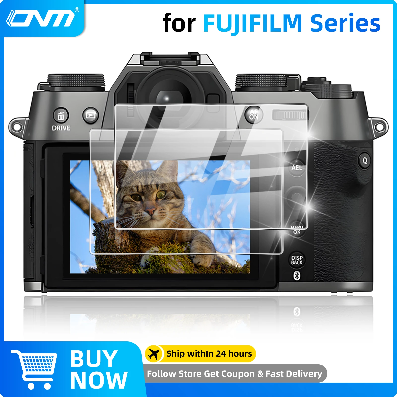 2Pack Tempered Glass for Fujifilm XT50 XT30 XT5 XT4 X100VI X100V X100IV XS20，Anti-Scratch Screen Protector Film Accessories