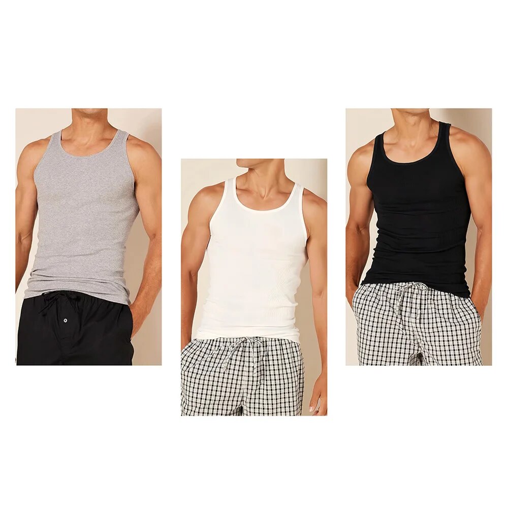 Liquidación_100% algodón para hombre camiseta sin mangas de algodón adelgazante moldeador de cuerpo chaleco entrenamiento Abs Abdomen Control de barriga compresa básica