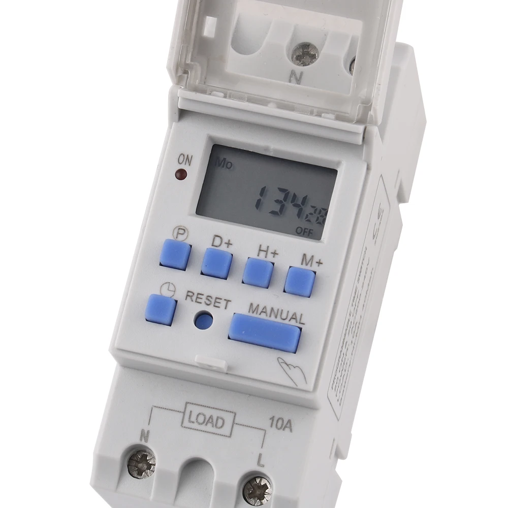 THC15A New Type Din Rail 2 wire Weekly 7 Days Programmable Digital TIME SWITCH Relay Timer Control AC 12V 24V 48V 220V 230V