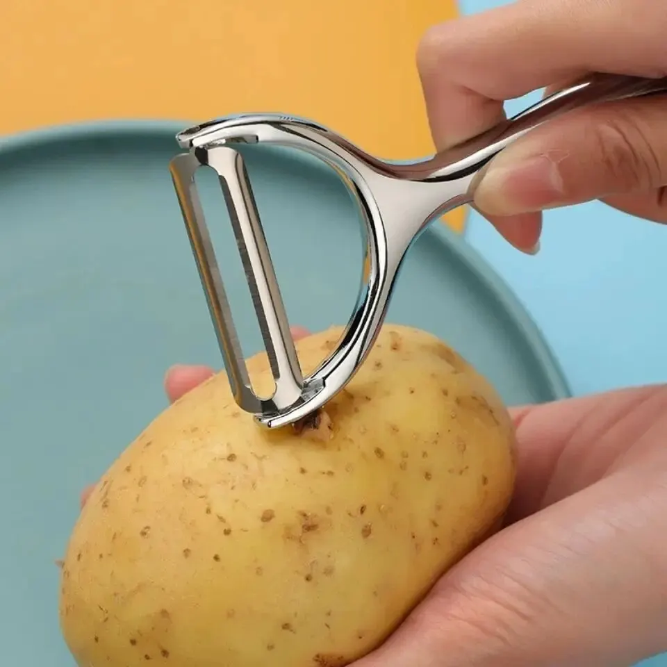 1PC สแตนเลสสตีลผัก Peeler Potato Peeler Multi-Function แครอทเครื่องขูดผลไม้เครื่องมืออุปกรณ์ครัวอาหาร Pelador