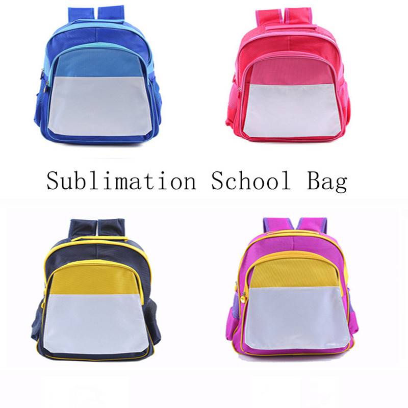 Sublimation leere Schultasche Rucksack für Kinder Kinder Junge Mädchen große Größe personalisierte Druck Büchertasche für Studenten
