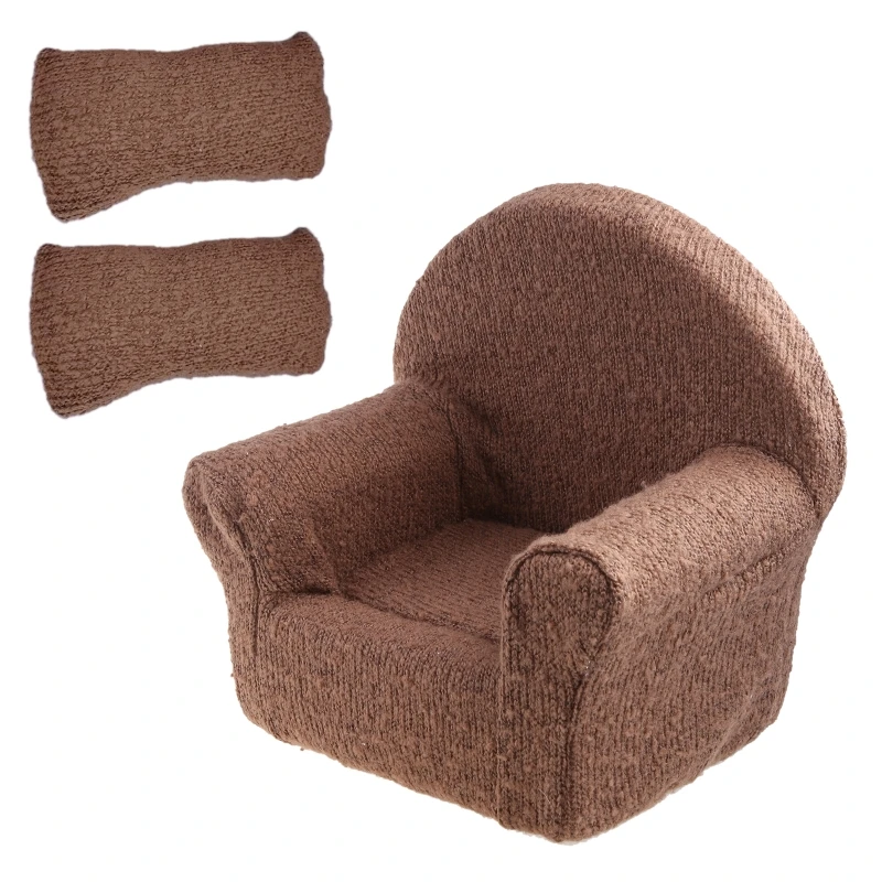Ghế sofa mini cho trẻ sơ sinh màu trơn Chụp ảnh Sofa cho ghế Ghế chụp ảnh di động