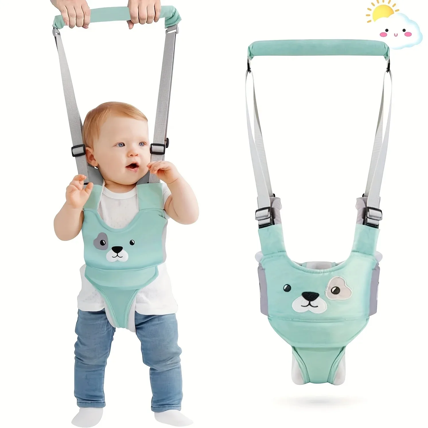 Arnês para caminhada de bebês, portátil, ajudante para crianças pequenas, cinto assistente para aprendizagem de crianças, suporte para caminhada