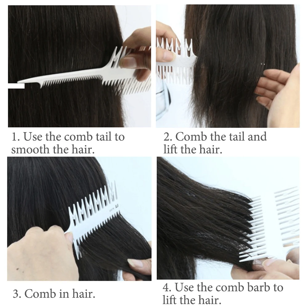 1 Máy Tính Tóc Nhuộm Nổi Bật Bàn Chải Cá Rộng Răng Khu Chuột Tai Tóc Tông Đơ Cắt Tóc Chuyên Nghiệp Salon Làm Tóc Tạo Kiểu Tóc dụng Cụ