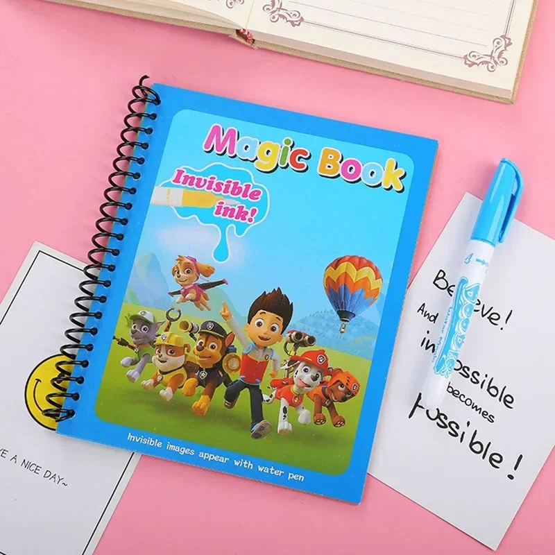 Paw Patrol Zeichnung Malbücher für Kinder Magisches Wasserbuch mit Stift Kinder Lernen Bildung Spielzeug Baby Montessori Spielzeug