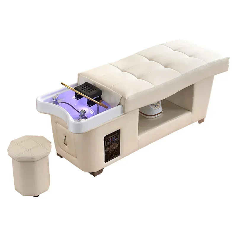 Mesa de massagem XinSheng Cama de massagem com cabeça SPA e salão de fumigação Cama de shampoo para lavagem de cabelo, bem-estar e uso comercial