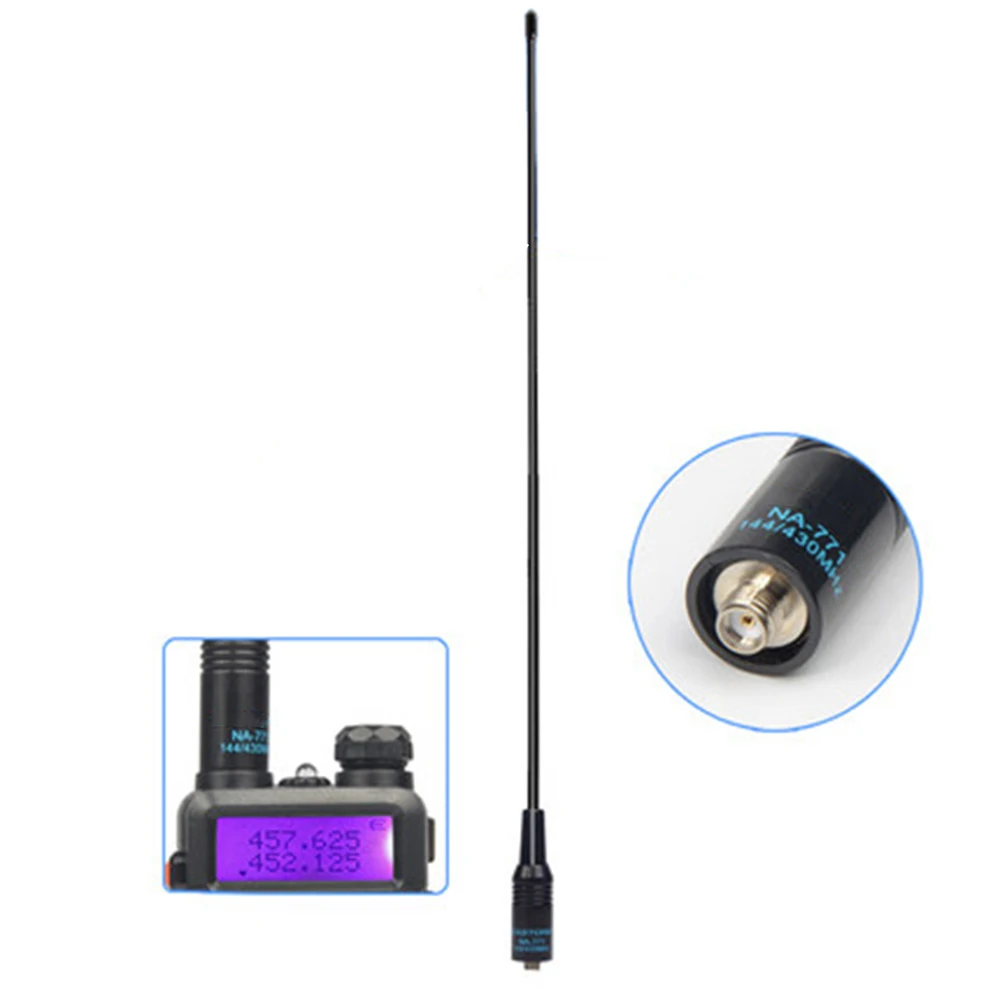 เสาอากาศ NA-771 SMA-F คู่ vhf/uhf ตัวเมียแบบดั้งเดิมสำหรับ Kenwood Baofeng UV-82 UV-5R BF-888S วิทยุ CB
