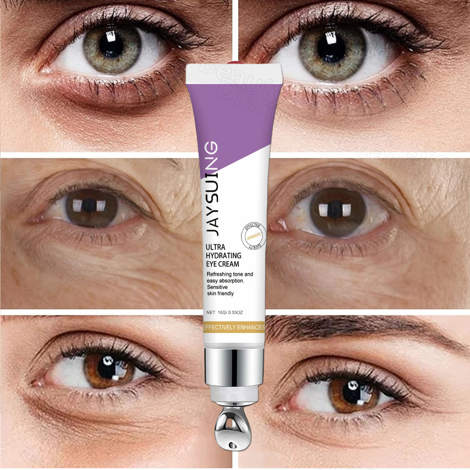 Retinol eliminar arrugas crema de ojos reafirmante instantáneo levantamiento desvanecimiento líneas finas bolsas de ojos Anti círculo oscuro brillo belleza cuidado de la piel