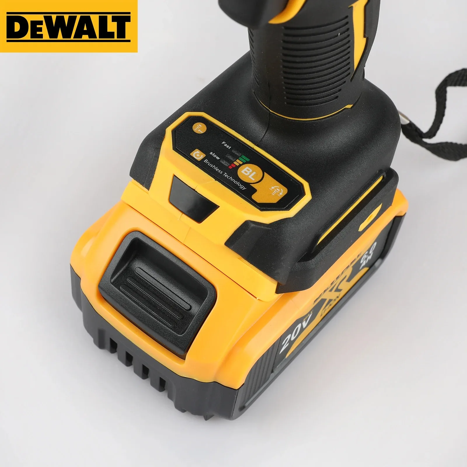 Dewalt 3250RPM Avvitatore elettrico a batteria Avvitatore a percussione senza spazzole 205N.m Strumento di riparazione di potenza a coppia elevata per batteria Dewalt 20V