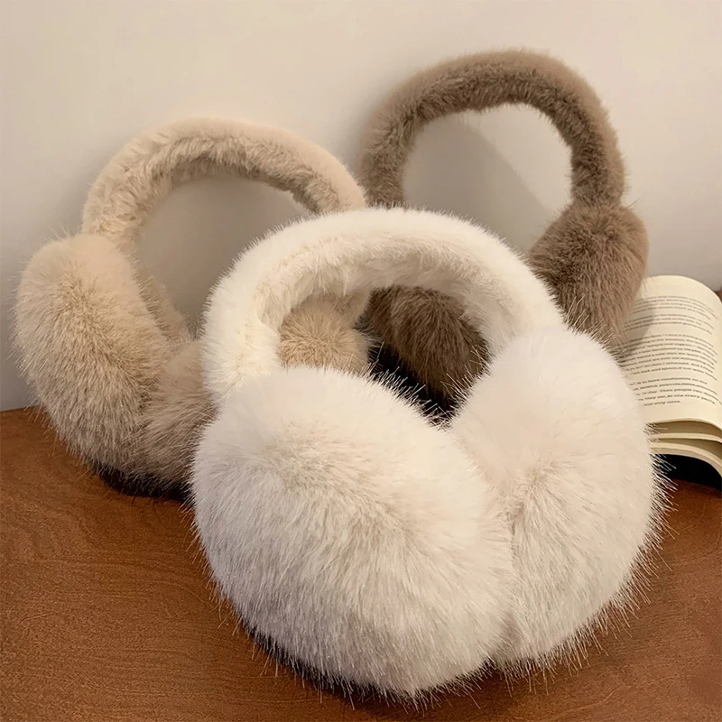 Cache-oreilles en peluche doux pour document, cache-oreilles, cache-oreilles, cache-oreilles pliants, protection contre le froid, extérieur, chaud, mode, solide, hiver