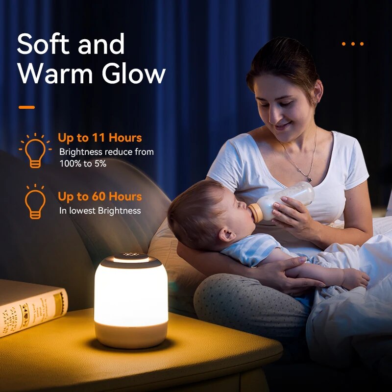 Lampada da notte a LED Lampada da tavolo Lampada da comodino Lampada da camera da letto con sensore tattile Lampada da scrivania portatile Luce per regali per bambini Led