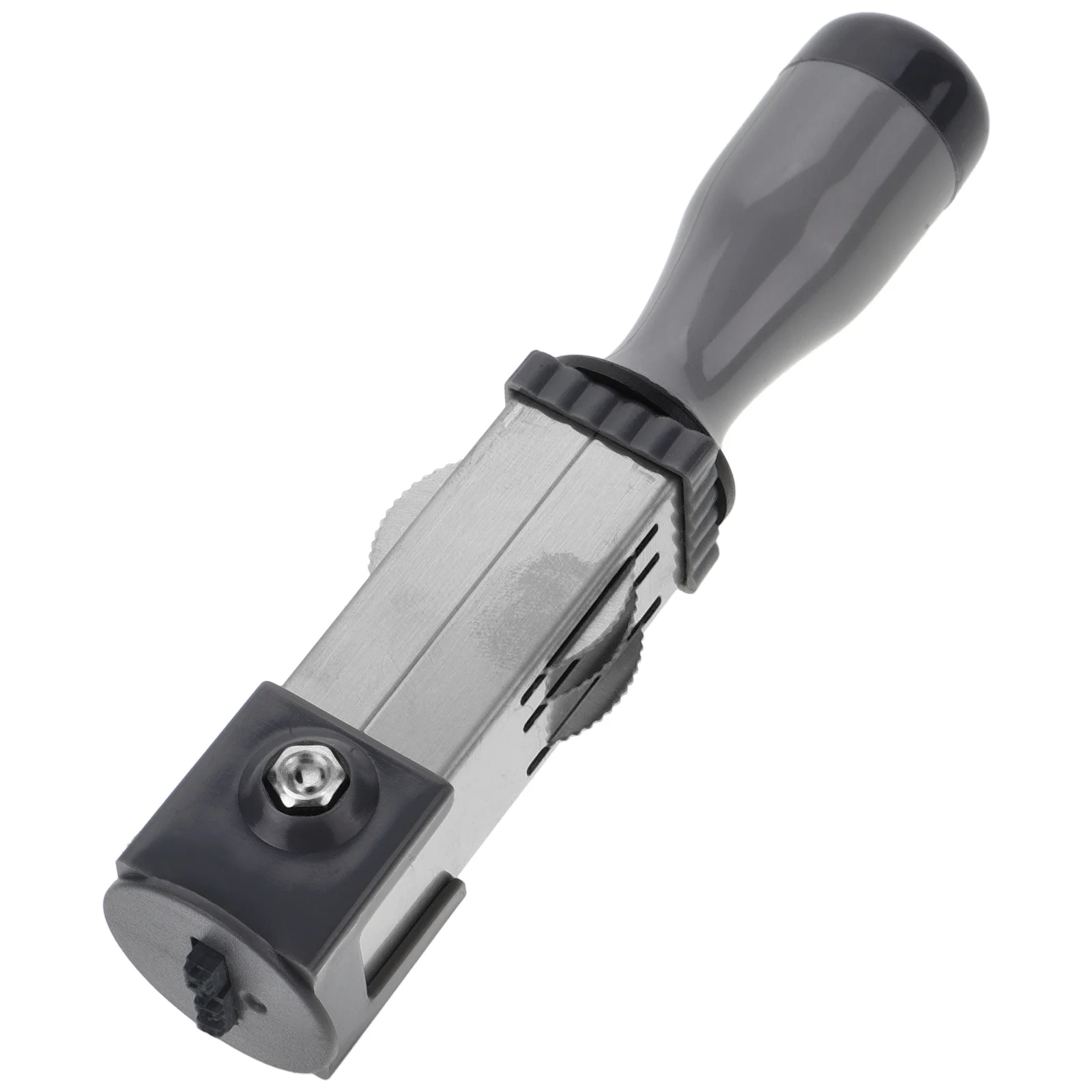 Date Stamp Material (round 21mm) Stamper for File Handle Silver Portable Rolling Office