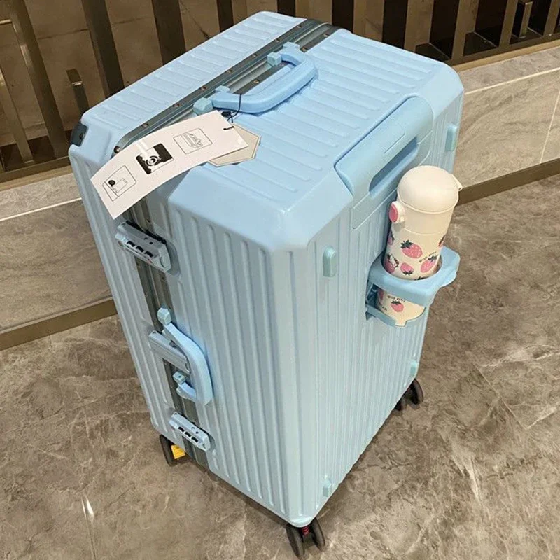 男性と女性のための大容量ローリングケース,アルミニウムフレーム付きスーツケース,22インチ,24インチ,26インチ,28インチ,30インチ