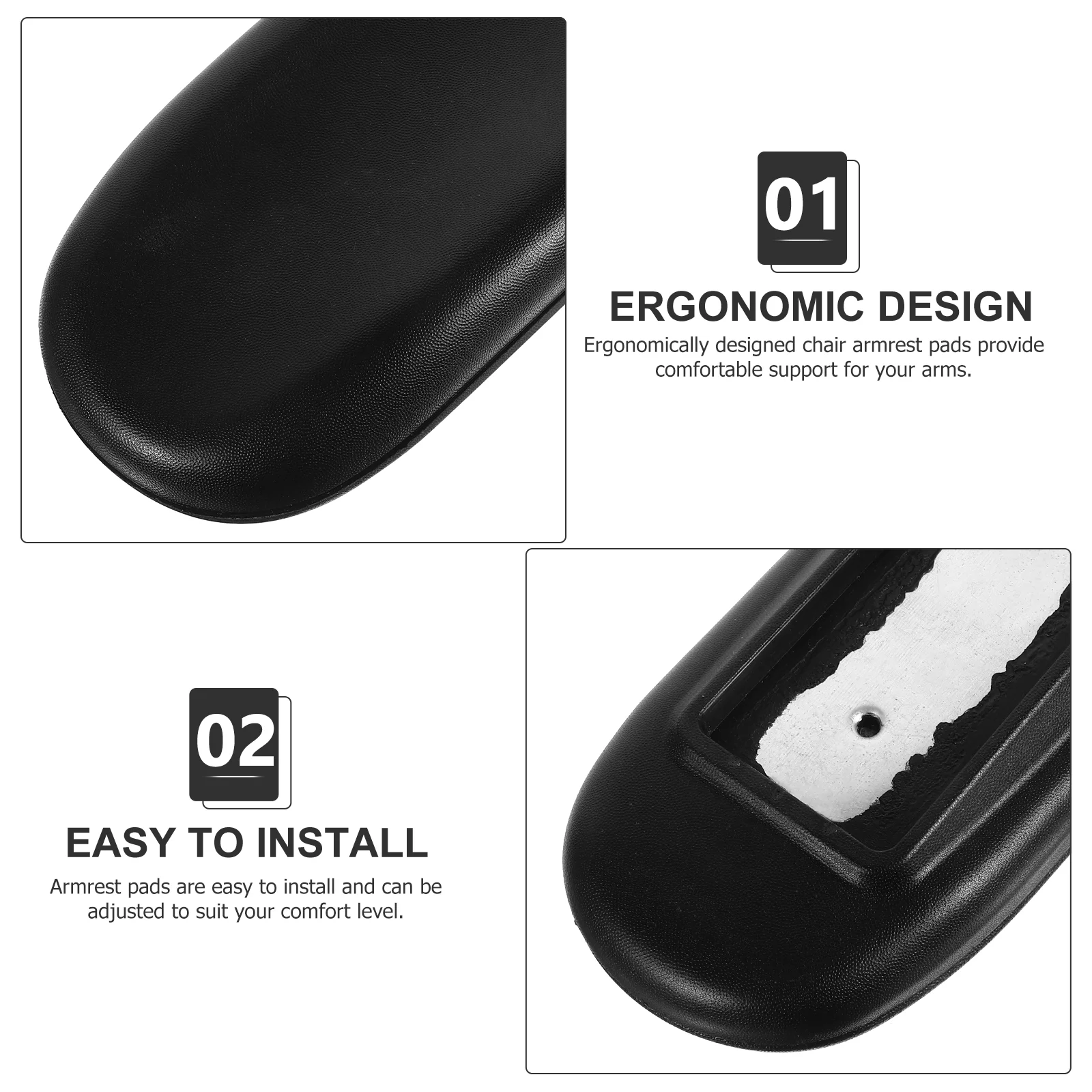 Office Chair Armrests Gaming Wheelchair Handle Replacement Accessories Pads Throws for Armchairs Swivel Replaceable Component