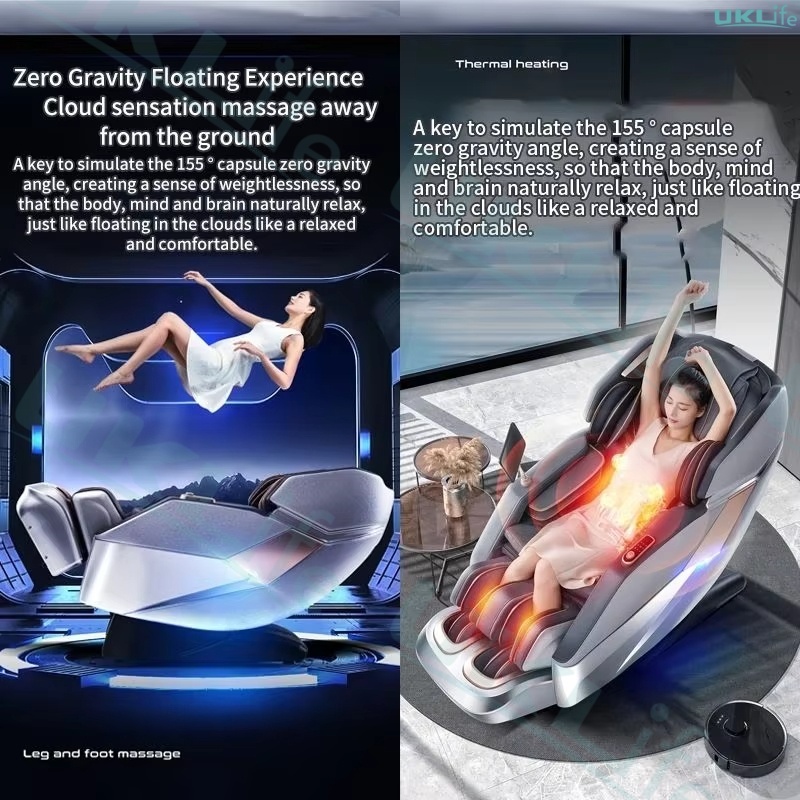 Luxury 4D Massage Chair with SL Track & Heat Therapy | Full Body Airbag | Zero Gravity Recliner | 3-Year Warranty