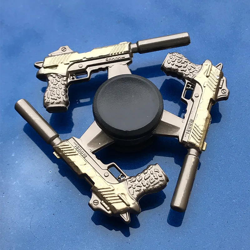 ความคิดสร้างสรรค์ Hand Spinner Gun สังกะสีโลหะผสมโลหะ Fidget King of Glory อาวุธ Series เด็กความเครียดบรรเทาของเล่นตลก