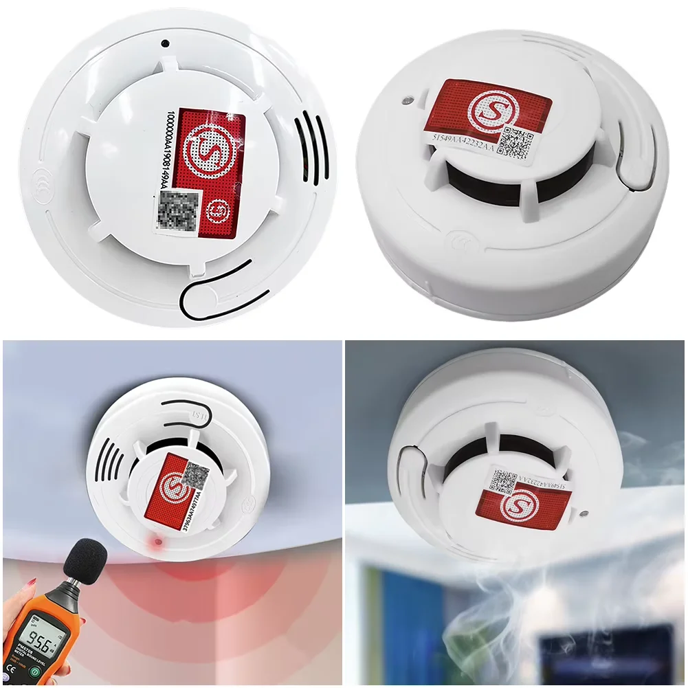 Smoke Detector Home Security Advanced Smoke Sensor Fire Alarm for Mall School Home Sensing Detector Home Security System