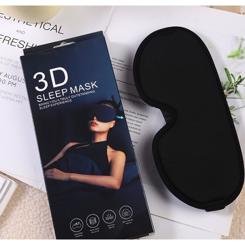 3D Slaapmasker Blinddoek Slaaphulp Oogmasker Zacht Memory Foam Gezichtsmasker Slaapmasker 99% Blockout Light Slaapmasker Eye Cover Patch