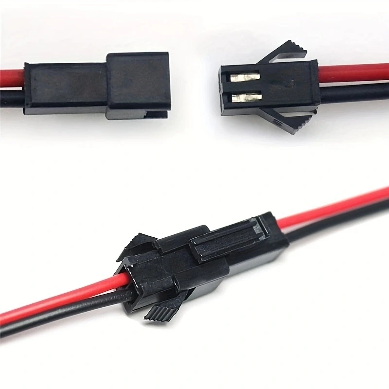 10 pares de conector de cable de Terminal macho a hembra, línea de Terminal SM, lámpara de techo LED empotrada
