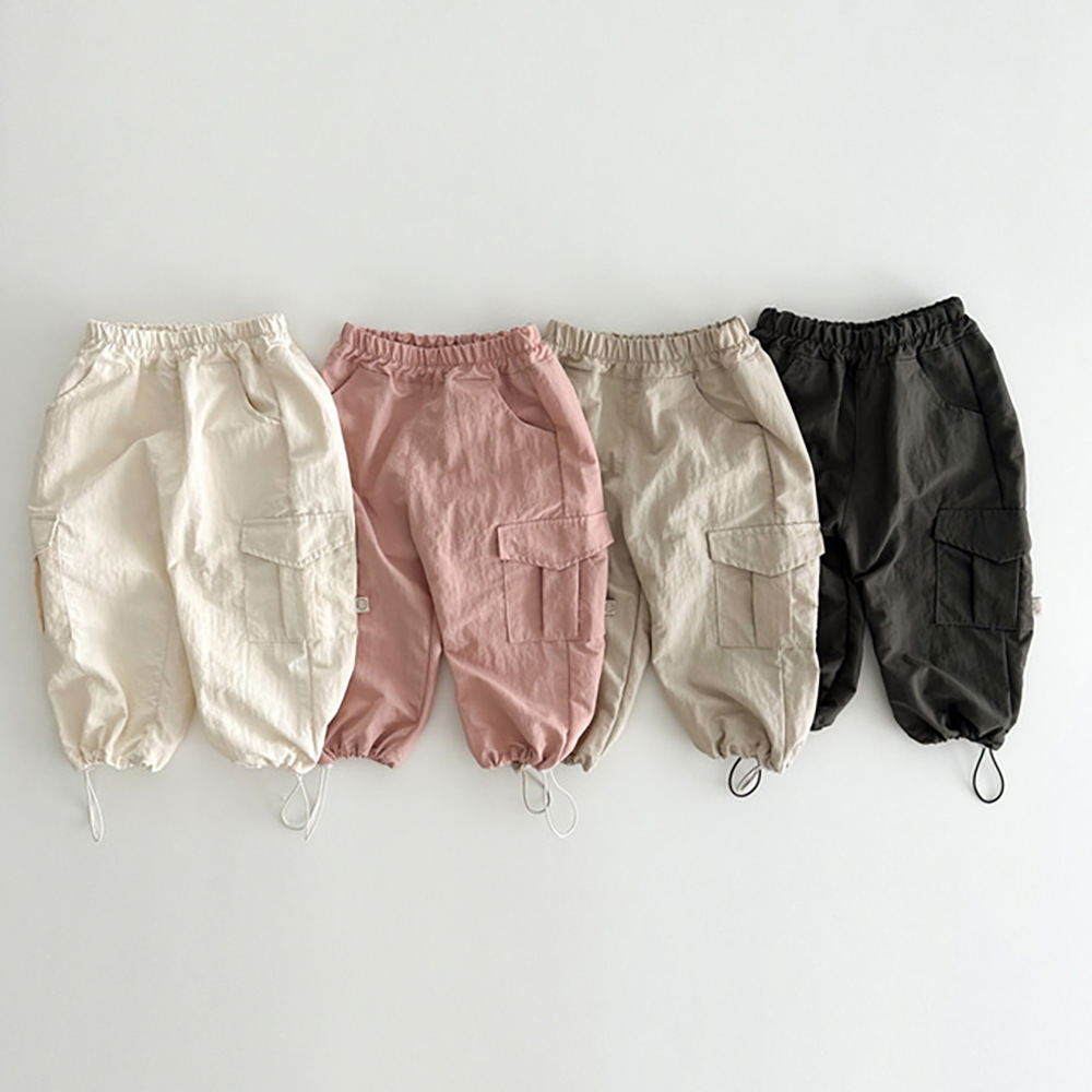 Pantalones holgados para bebé, Pantalón Cargo para niño pequeño, pantalones bombachos sólidos, ropa informal para niño, novedad de otoño 2023