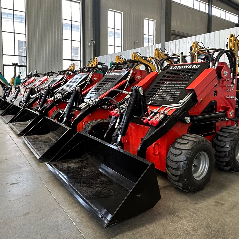 Chinese Mini Loader Manufacturer CE EPA Mini Skid Steer Loader 4WD Multifunctional Mini Wheel Loader Factory Customization Sale